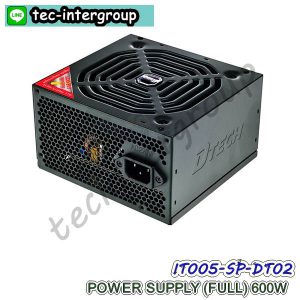 IT005-SP-DT02 พาวเวอร์ซัพพลาย dtech 600 วัตต์ POWER SUPPLY (FULL) 600W DTECH PW008